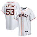 H.Astros #53 Cristian Javier Player White Home Game Jdoa Stitched Jerseys