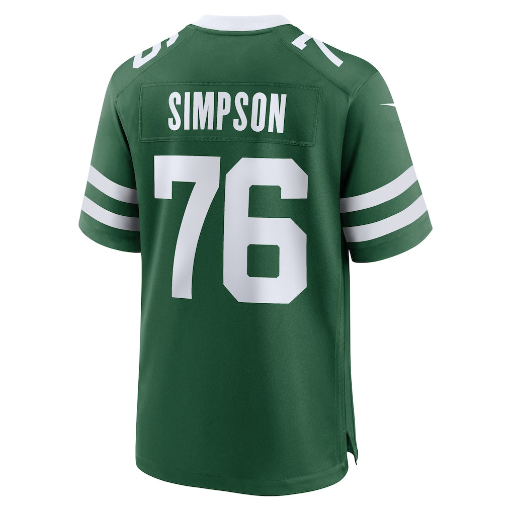 Jdoa NY.Jets #76 John Simpson Legacy Green Game Jersey