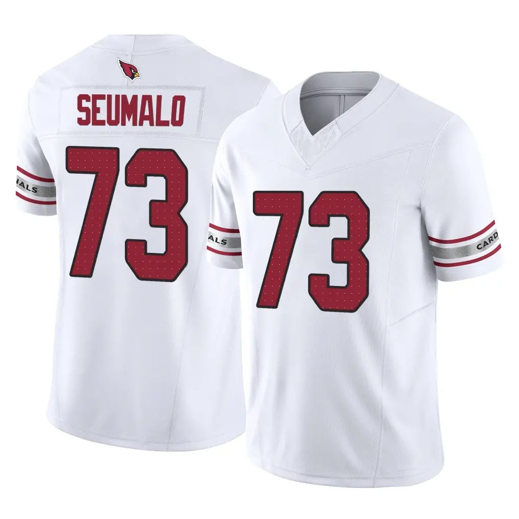 A.Cardinals #73 Isaac Seumalo Player White Vapor F.U.S.E. Limited Home Game Jdoa Stitched Jerseys