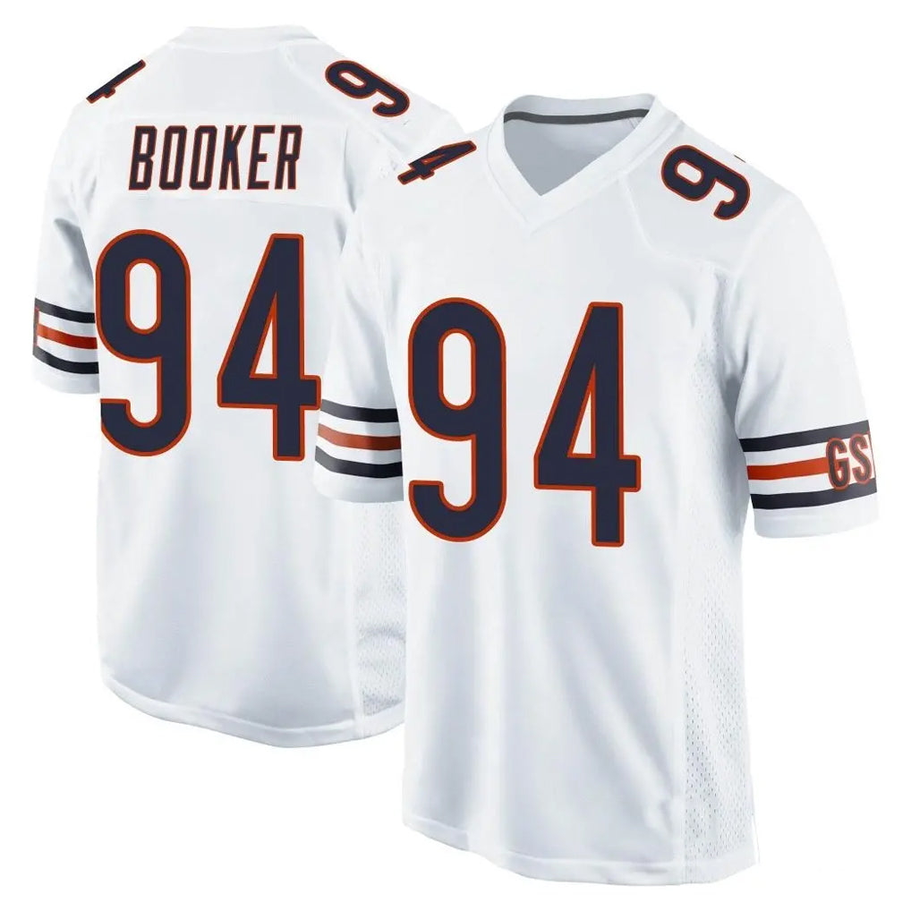 C.Bears #94 Austin Booker Player White Home Game Jdoa Stitched Jerseys