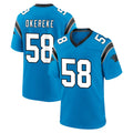 C.Panthers #58 Bobby Okereke Player Blue Home Game Jdoa Stitched Jerseys