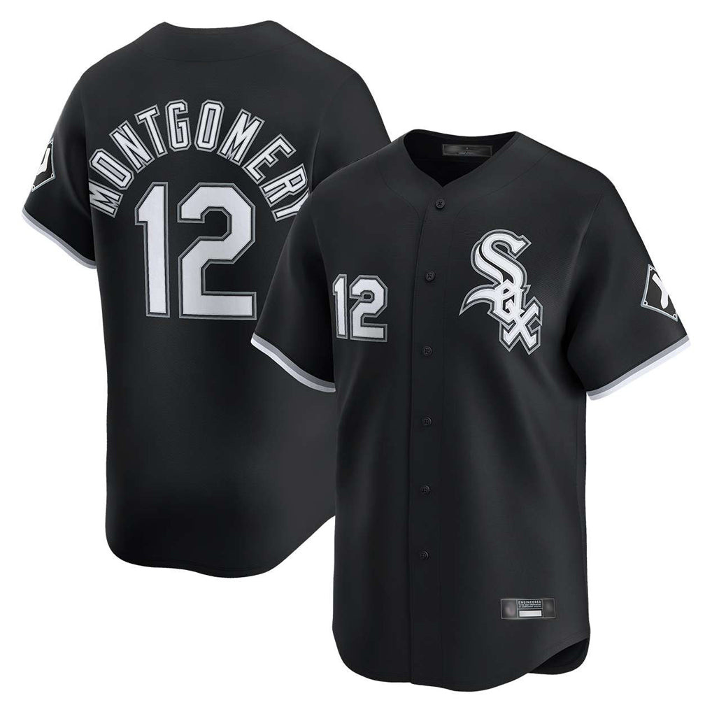 C.White Sox #12 Colson Montgomery Player Black Limited Home Jdoa Stitched Jerseys