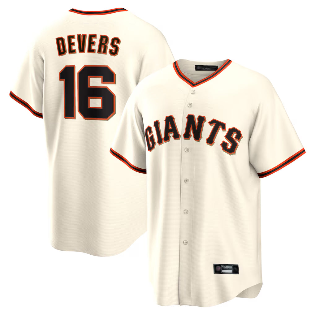 SF.Giants #16 Rafael Devers Player Cream Home Game Jdoa Stitched Jerseys