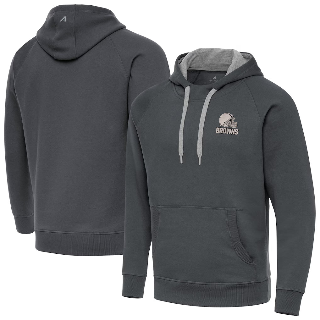 C.Browns ## Browns Blank Player Gray Brushed Carbon Pullover Hoodie Limited Jdoa Stitched Jerseys