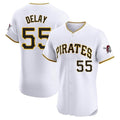 P.Pirates #55 Jason Delay Player White Home Limited Elite Jdoa Stitched Jerseys