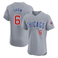 C.Cubs #6 Matt Shaw Player Gray Road Limited Elite Home Jdoa Stitched Jerseys