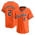 B.Orioles #2 Gunnar Henderson Player Orange T-shirt Limited Home Game Jdoa Stitched Jerseys