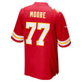 Jdoa KC.Chiefs #77 Jaylon Moore Red Team Game Jersey