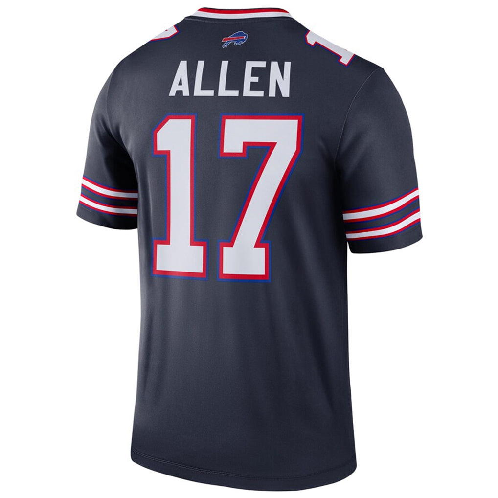 B.Bills #17 Josh Allen Player Navy Inverted  Legend Game Jdoa Stitched Jerseys