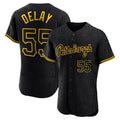 P.Pirates #55 Jason Delay Player Black Snake Skin City Home Limited Elite Jdoa Stitched Jerseys