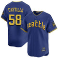 S.Mariners #58 Luis Castillo Player Royal City Connect Home Limited Jdoa Stitched Jerseys