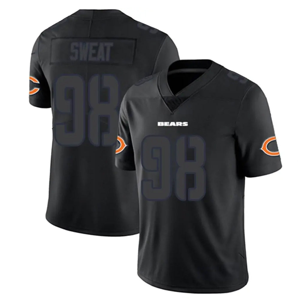 C.Bears #98 Montez Sweat Player Black Impact Limited Game Jdoa Stitched Jerseys