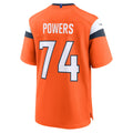Jdoa D.Broncos #74 Ben Powers Orange Team Game Jersey