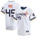 H.Astros #45 Tatsuya Imai Player White City Connect Limited Home Jdoa Stitched Jerseys