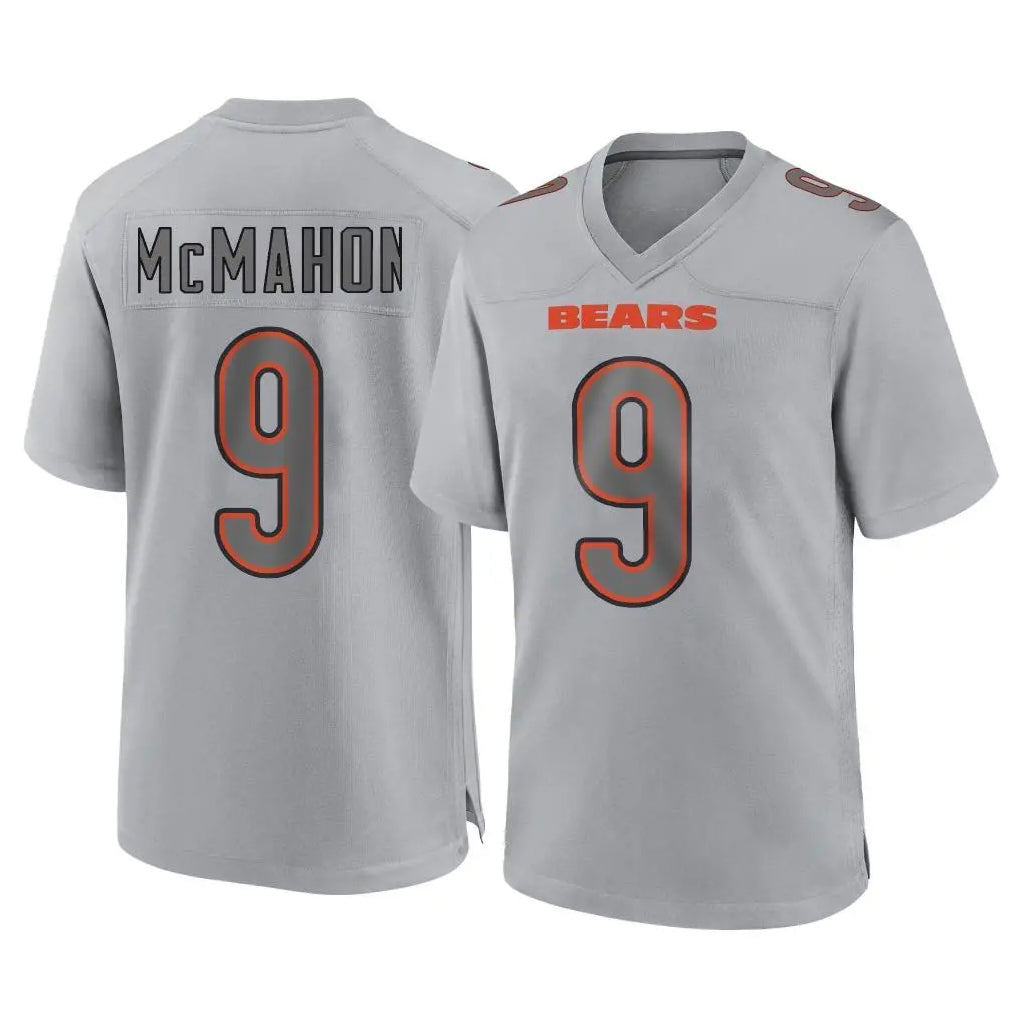 C.Bears #9 Jim McMahon Player Gray Atmosphere Fashion Game Jdoa Stitched Jerseys