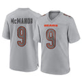 C.Bears #9 Jim McMahon Player Gray Atmosphere Fashion Game Jdoa Stitched Jerseys