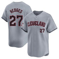 C.Guardians #27 Austin Hedges Player Gray Road Limited Home Jdoa Stitched Jerseys