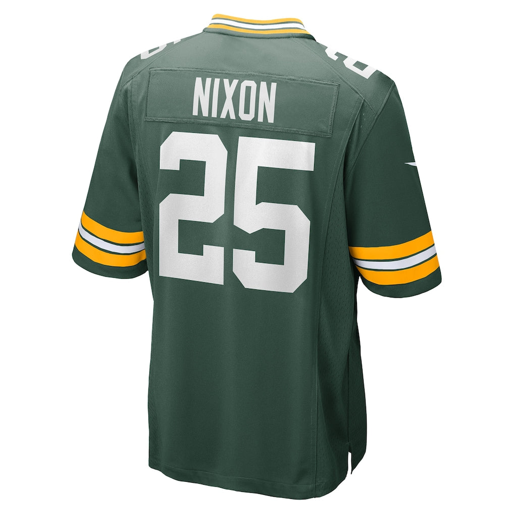 Jdoa GB.Packers #25 Keisean Nixon Green Game Player Jersey