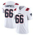 NE.Patriots #66 Will Campbell Player White Vapor Untouchable Home Game Jdoa Stitched Jerseys