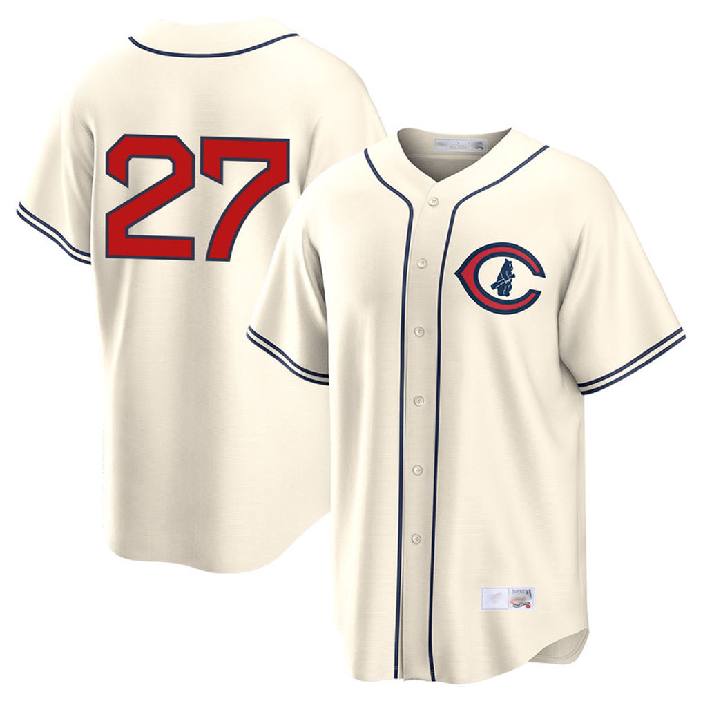 C.Cubs #27 Seiya Suzuki Player Cream Field of Dreams Home Game Jdoa Stitched Jerseys