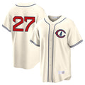 C.Cubs #27 Seiya Suzuki Player Cream Field of Dreams Home Game Jdoa Stitched Jerseys
