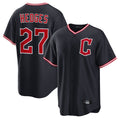 C.Guardians #27 Austin Hedges Player Navy Game Home Jdoa Stitched Jerseys