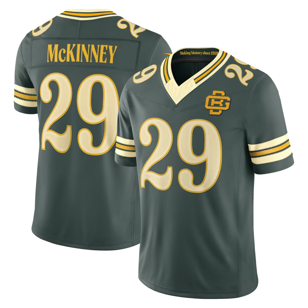 GB.Packers #29 Xavier McKinney Player Green Limited 2026 Rivalries Collection Home Game Jdoa Stitched Jerseys