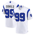 LA.Rams #99 Aaron Donald Player White Fearsome Home Game Jdoa Stitched Jerseys