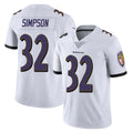 B.Ravens #32 Trenton Simpson Player White Vapor F.U.S.E. Limited Jdoa Stitched Jerseys