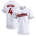 C.Guardians #4 Brayan Rocchio Player White Limited Elite Home Jdoa Stitched Jerseys