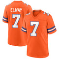 D.Broncos #7 John Elway Player Orange Throwback Game Jdoa Stitched Jerseys