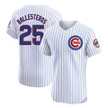 C.Cubs #25 Mois¨¦s Ballesteros Player White Limited Elite Home Game Jdoa Stitched Jerseys