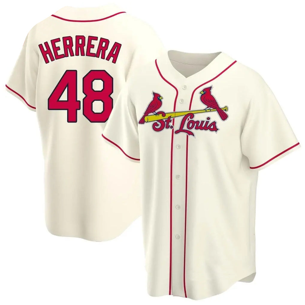 St. Louis Cardinals #48 Ivan Herrera Player Cream Home Game Jdoa Stitched Jerseys