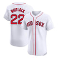 B.Red Sox #22 Garrett Whitlock Player White Limited Elite Home Game Jdoa Stitched Jerseys