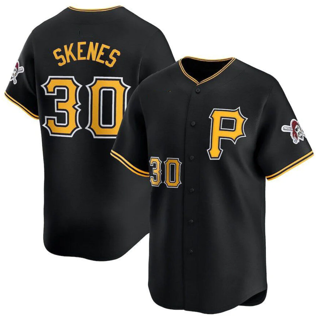 P.Pirates #30 Paul Skenes Player Black Alt Limited Home Jdoa Stitched Jerseys