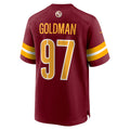 Jdoa W.Commanders #97 Eddie Goldman Burgundy Team Game Jersey