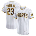 S.Diego Padres #23 Fernando Tatis Jr Player White Home Limited Elite Jdoa Stitched Jerseys