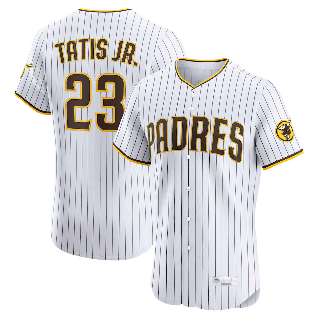 S.Diego Padres #23 Fernando Tatis Jr Player White Home Limited Elite Jdoa Stitched Jerseys