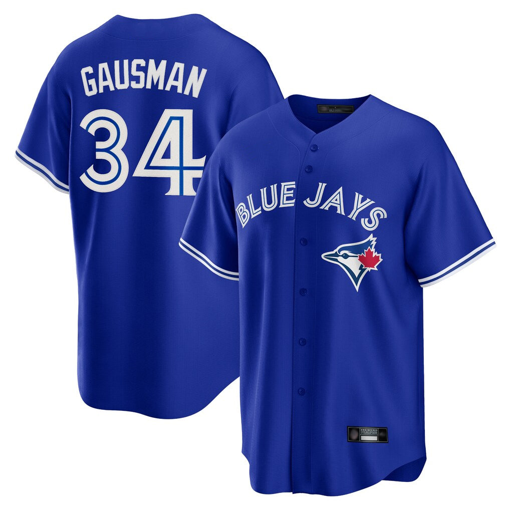 T.Blue Jays #34 Kevin Gausman Player Royal Alternate Replica Player Jdoa Stitched Jerseys