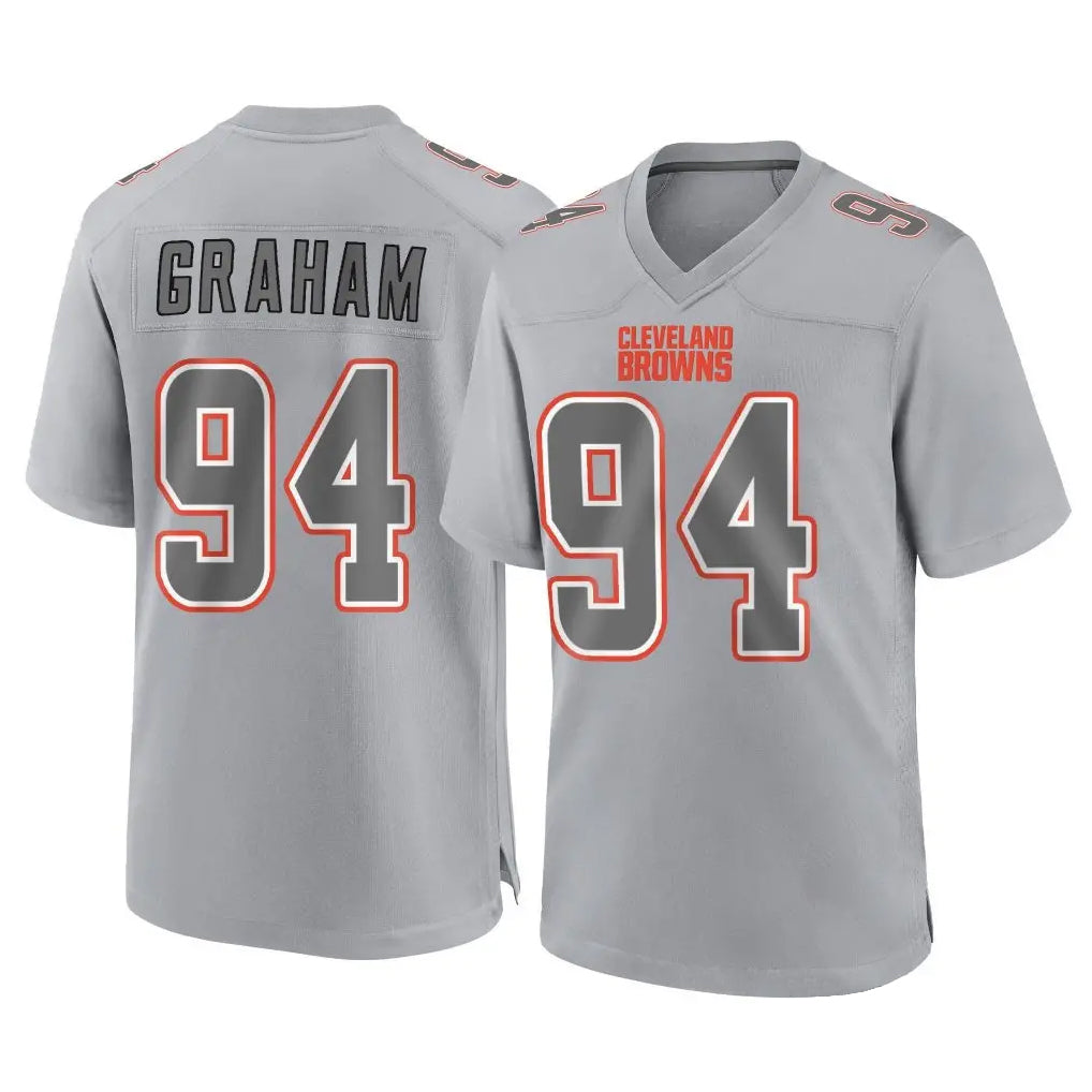 C.Browns #94 Mason Graham Player Gray Atmosphere Fashion Game Jdoa Stitched Jerseys