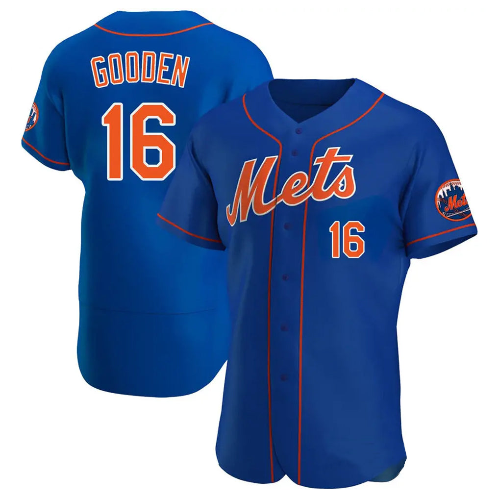 NY.Mets #16 Dwight Gooden Player Royal Limited Elite Home Jdoa Stitched Jerseys