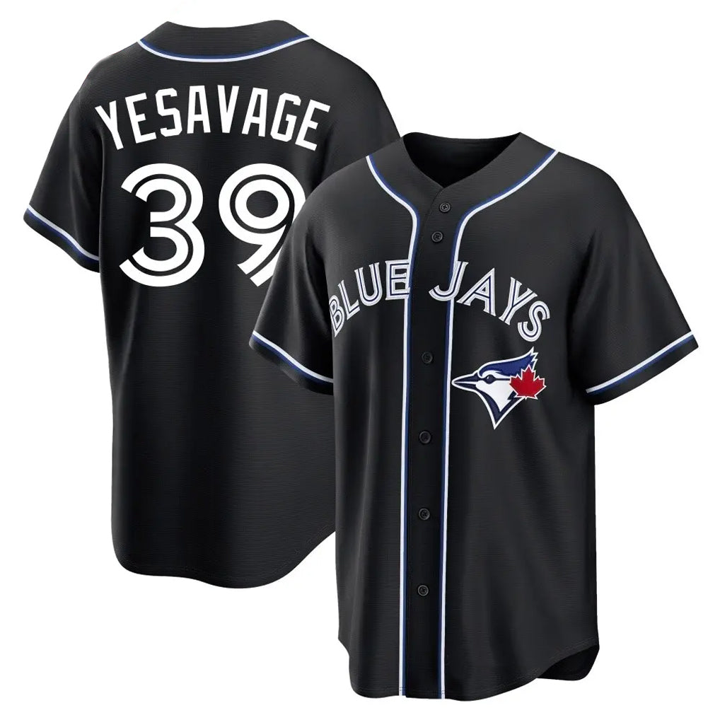 T.Blue Jays #39 Trey Yesavage Player Black Home Game Jdoa Stitched Jerseys