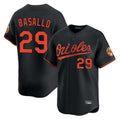 B.Orioles #29 Samuel Basallo Player Black Limited Home Game Jdoa Stitched Jerseys