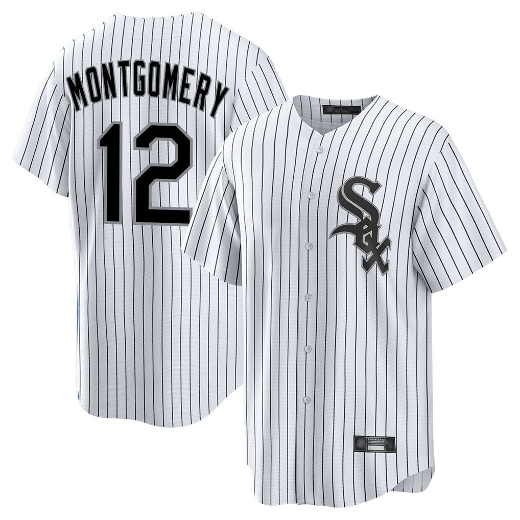 C.White Sox #12 Colson Montgomery Player White Stripe Home Game Jdoa Stitched Jerseys