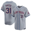 NY.Mets #31 Mike Piazza Player Gray Road Limited Home Jdoa Stitched Jerseys
