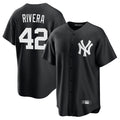 NY.Yankees #42 Mariano Rivera Player Black Game Jdoa Stitched Jerseys
