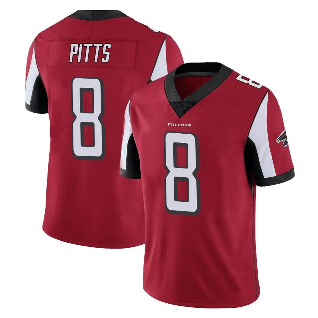 A.Falcons #8 Kyle Pitts Sr. Player Red Color Vapor Untouchable Limited Home Game Jdoa Stitched Jerseys