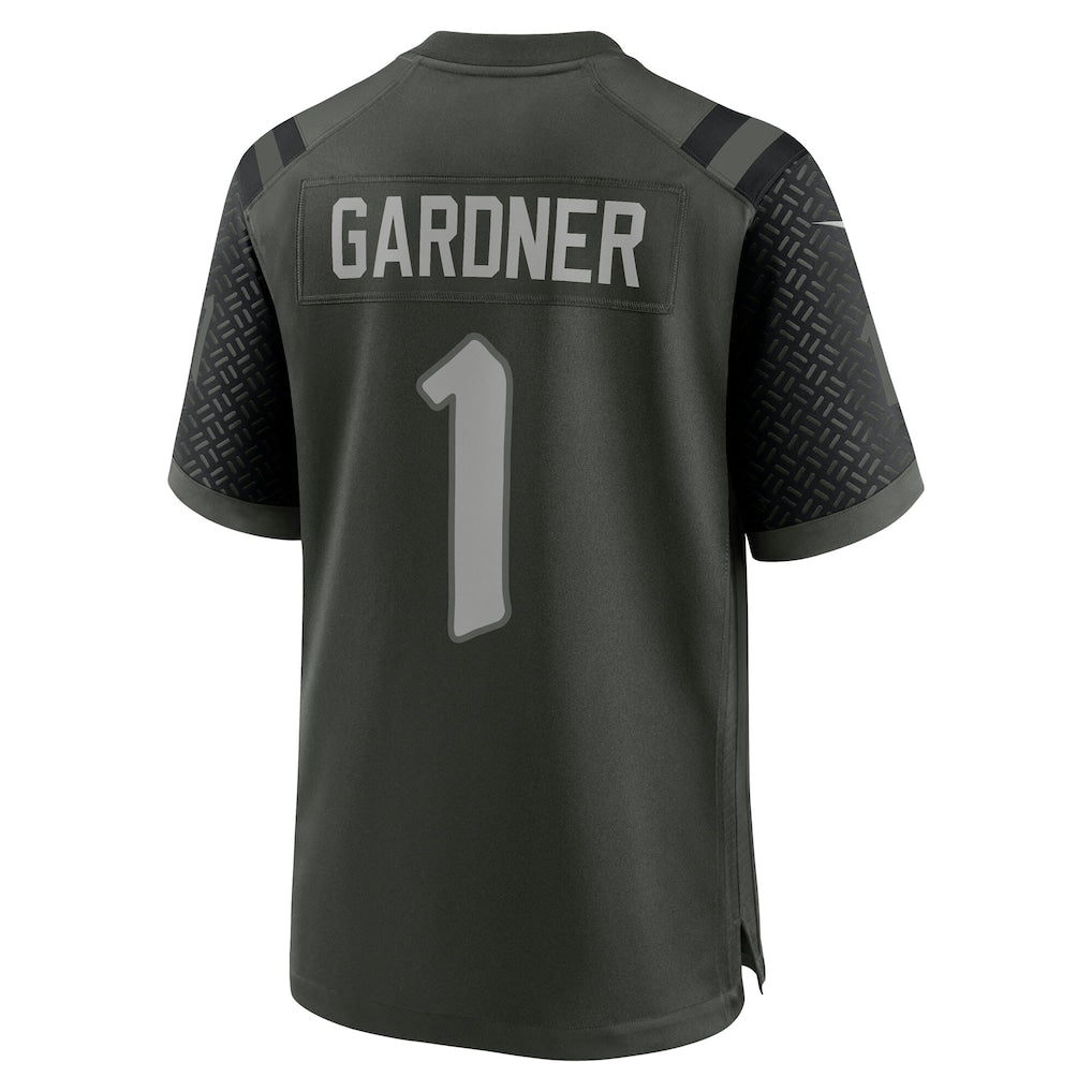 Jdoa NY.Jets #1 Ahmad Sauce Gardner Gotham Green 2025 Rivalries Collection Game Jersey