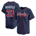 A.Braves #31 Greg Maddux Player Navy Limited Home Game Jdoa Stitched Jerseys