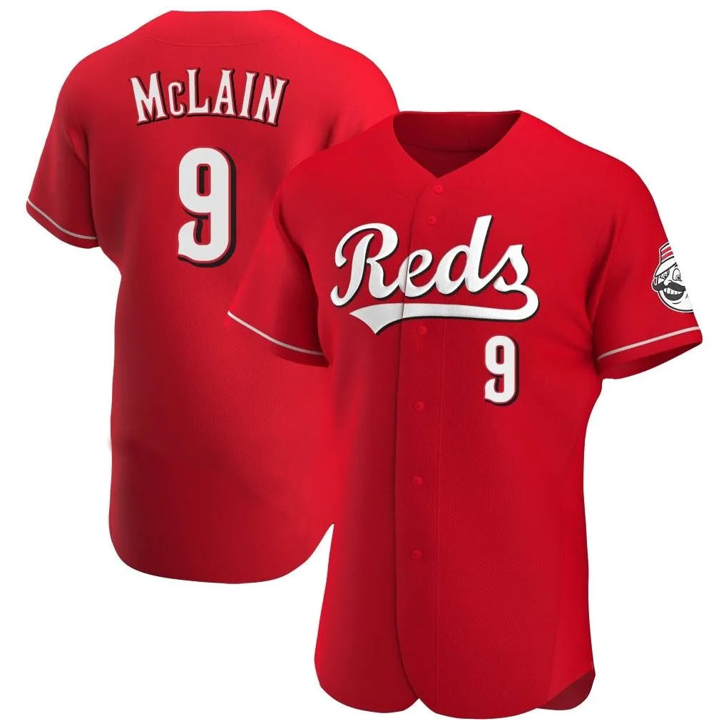 C.Reds #9 Matt McLain Player Red Limited Elite Home Jdoa Stitched Jerseys